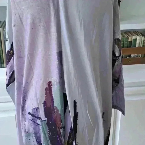 3 Potato Open Cardigan - Colors: Lavenders, Greens, Browns - Size: M - Picture 4 of 7